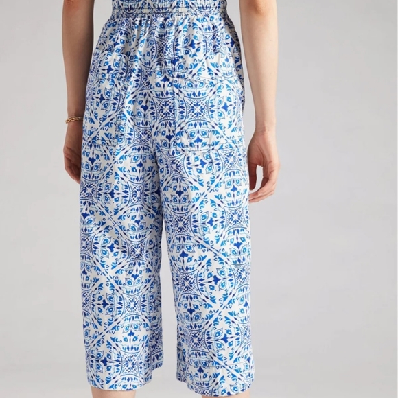 Anthropologie Maeve Cropped Wide-leg Pants - Picture 3 of 9
